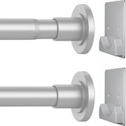 Matte Black Shower Curtain Rod,1 Inch Diameter Stainless Steel Adjustable Spring Tension Rods 32 to 80\